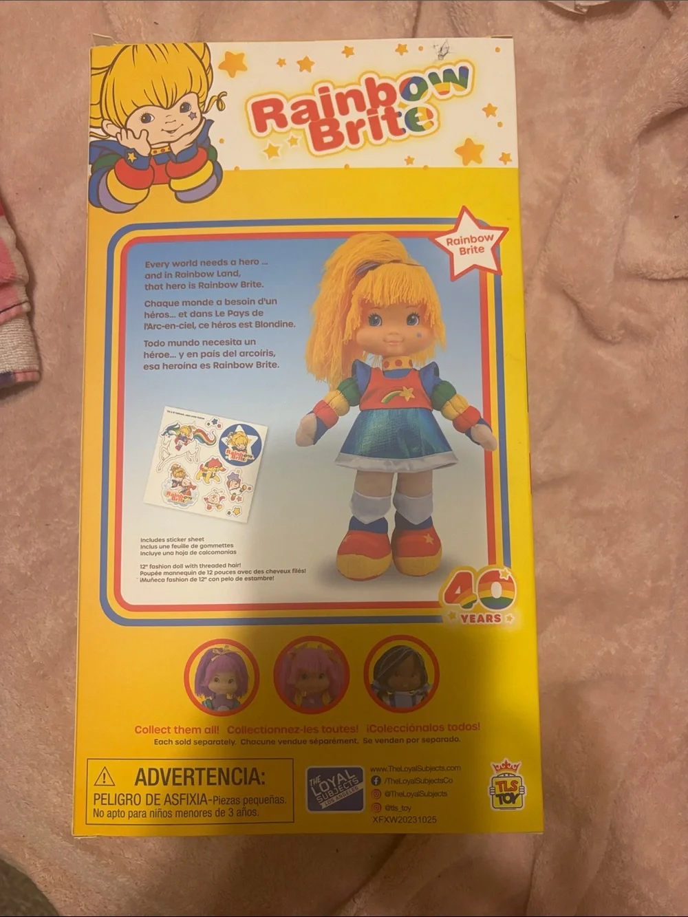 Rainbow Brite Doll by Rainbow – Yellow Hair with Blue Outfit